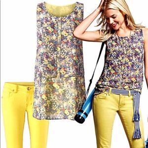 Cabi 5041 Positano Floral Layered Tank Small